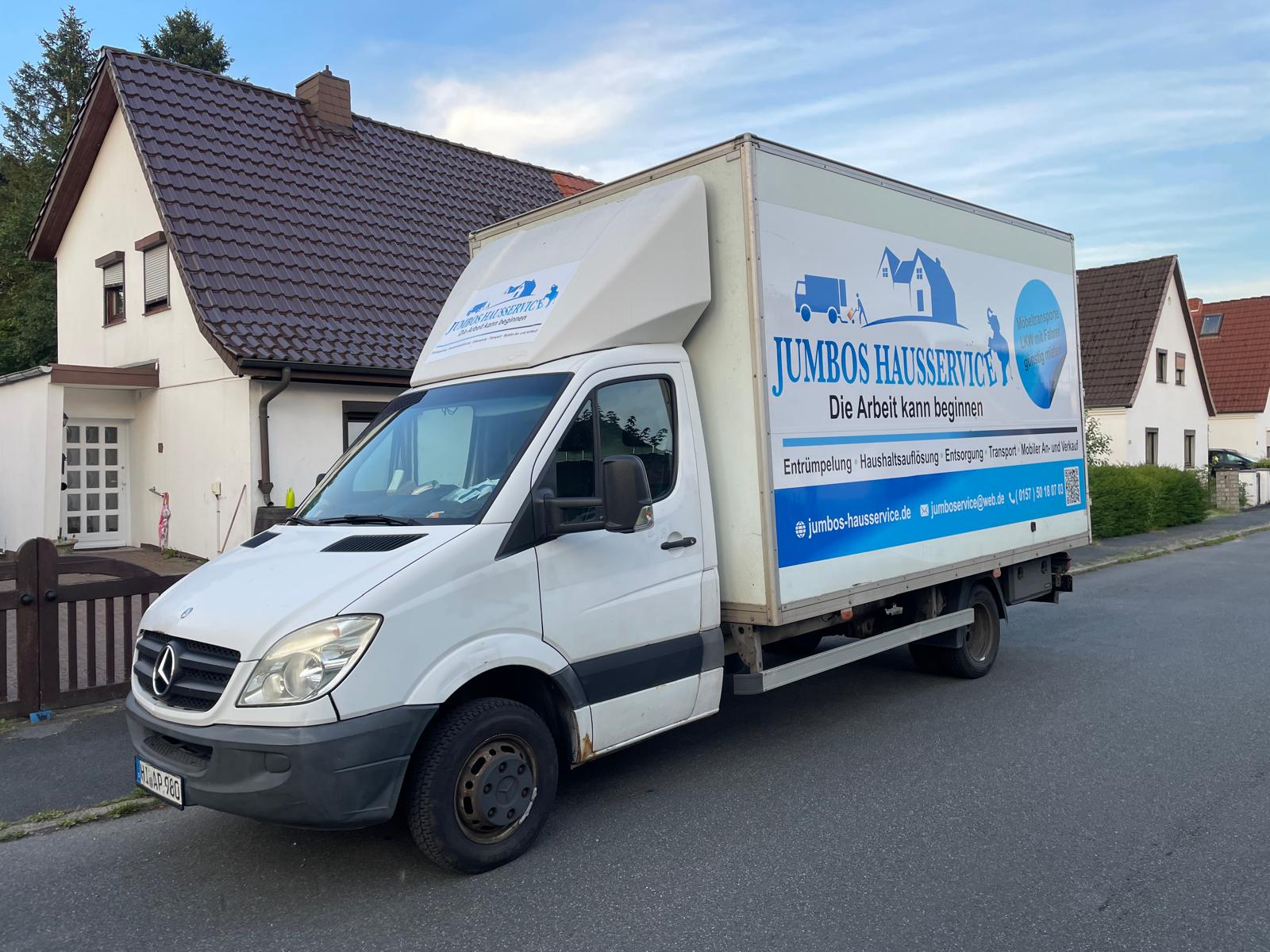 Jumbo's Hausservice Firmenwagen im Einsatz